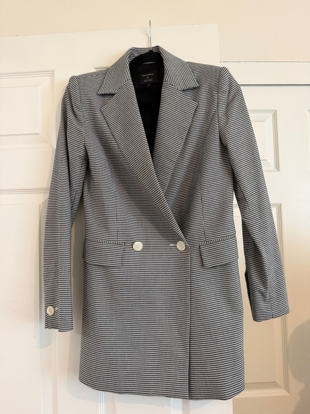 NWOT Robert Rodriguez for Barney’s New York Black & White Double-Breasted Blazer